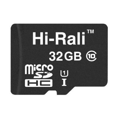  Зображення Карта пам`ятi MicroSDHC 32GB UHS-I Class 10 Hi-Rali (HI-32GBSD10U1-00) 